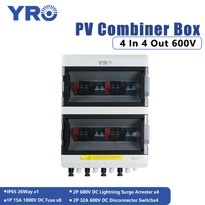 Solar Combiner Box - Kotak Kombiner PV 4 Input 4