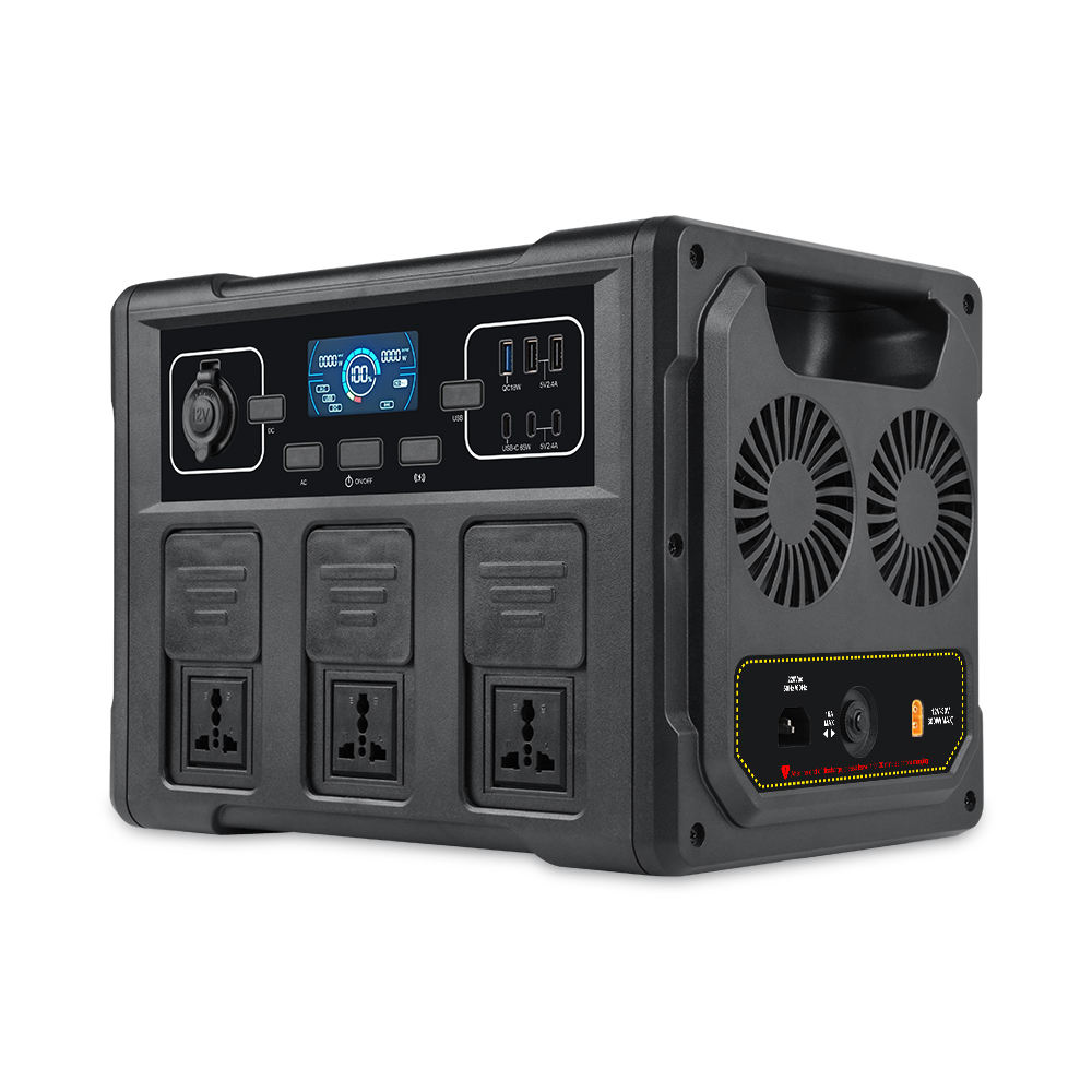 Portable Power Station - Generator Surya Portabel 1200W, Baterai LiFePO4,