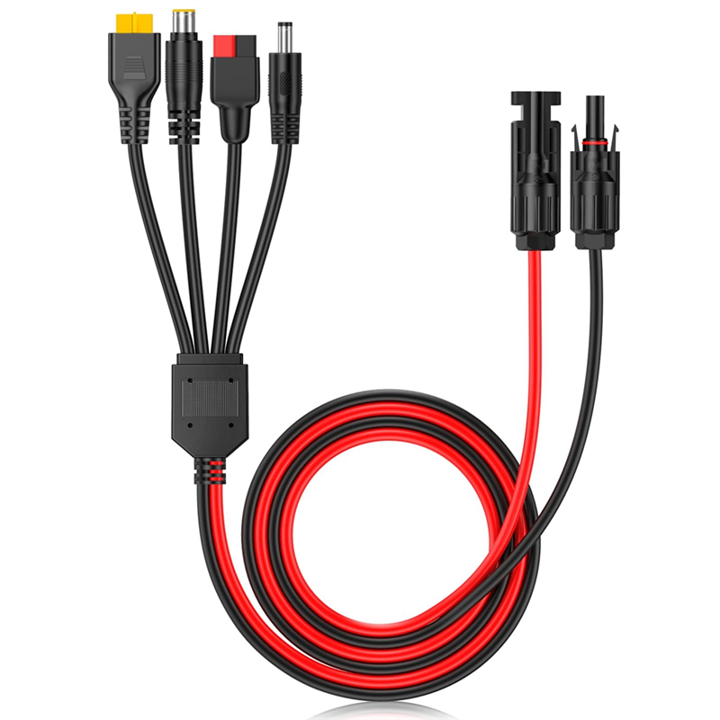 Solar Combiner Box - Kabel Ekstensi Konektor Panel Surya A01F-4-In-1,