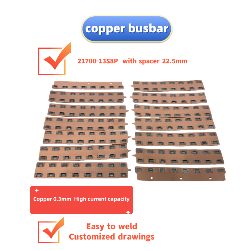 Bus Bar Copper - Busbar Tembaga 21700-13S8P untuk Baterai Lithium