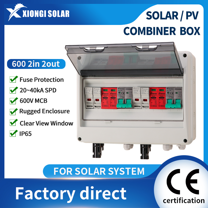 Solar Combiner Box - Kotak Kombiner PV Kawat Tembaga Penuh